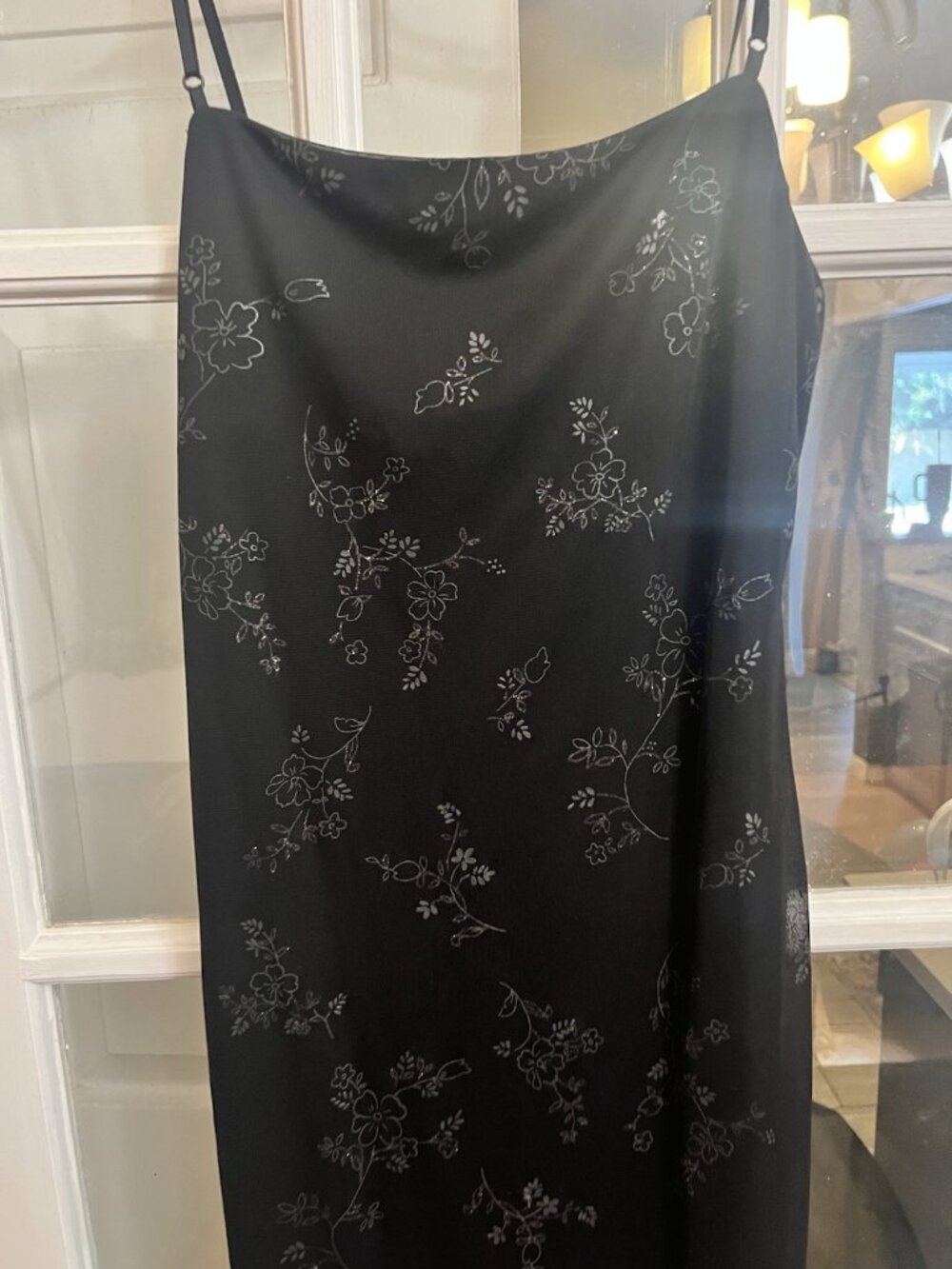 Vtg City Triangles Y2K Babydoll Asymmetric Dress M Sparkly Whimsigoth Fairy Goth - Picture 3 of 9